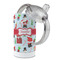 Santa and Presents 12 oz Stainless Steel Sippy Cups - Top Off