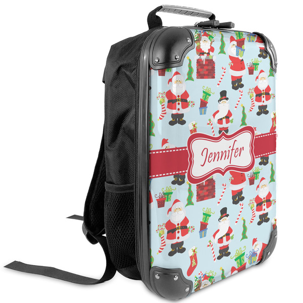 Custom Santa and Presents Kids Hard Shell Backpack (Personalized)