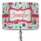 Santa and Presents 16" Drum Lampshade - ON STAND (Poly Film)
