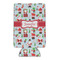 Santa and Presents 16oz Can Sleeve - FRONT (flat)