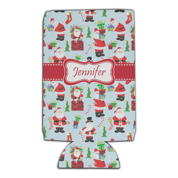 Santa and Presents 16oz Can Sleeve - Set of 4 - FRONT