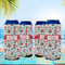 Santa and Presents 16oz Can Sleeve - Set of 4 - LIFESTYLE