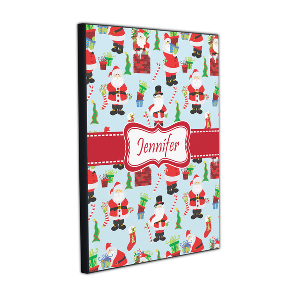 Santa and Presents 16x20 Wood Print - Angle View