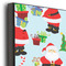 Santa and Presents 16x20 Wood Print - Closeup