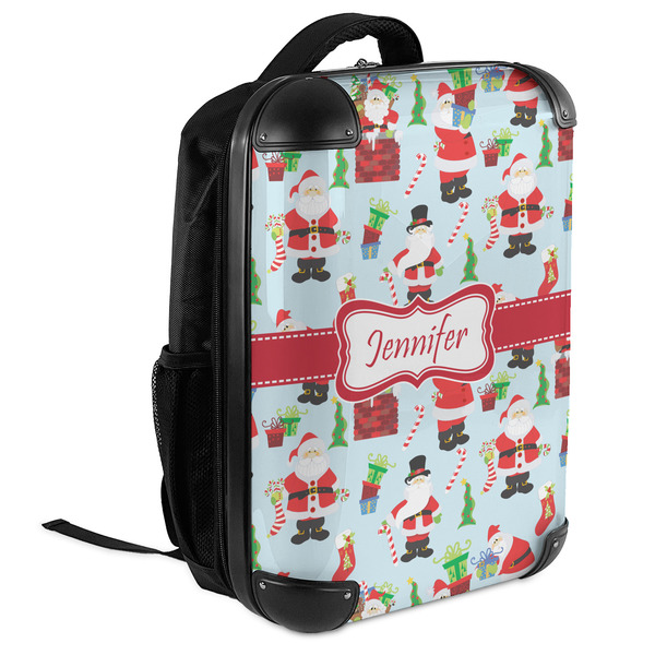 Santa and Presents 18" Hard Shell Backpacks - ANGLED VIEW