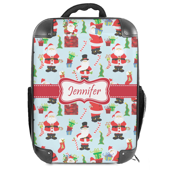 Custom Santa and Presents Hard Shell Backpack (Personalized)