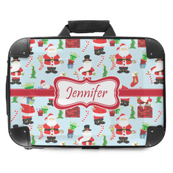 Santa and Presents Hard Shell Briefcase - 18" (Personalized)