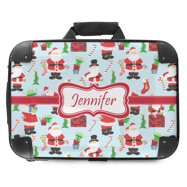 Custom Santa and Presents Hard Shell Briefcase - 18" (Personalized)