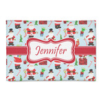 Santa and Presents Patio Rug (Personalized)