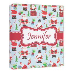 Santa and Presents Canvas Print - 20x24 (Personalized)
