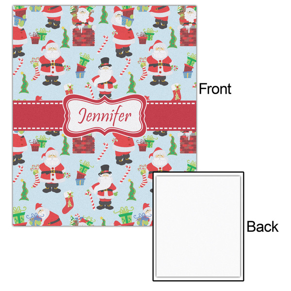Santa and Presents 20x24 - Matte Poster - Front & Back