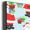 Santa and Presents 20x24 Wood Print - Closeup