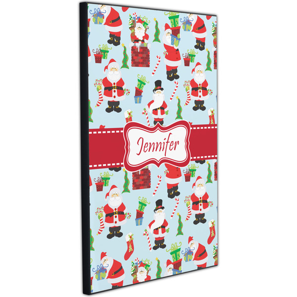 Santa and Presents 20x30 Wood Print - Angle View