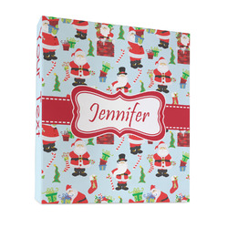 Santa and Presents 3 Ring Binder - Full Wrap - 1" (Personalized)