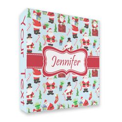 Santa and Presents 3 Ring Binder - Full Wrap (Personalized)