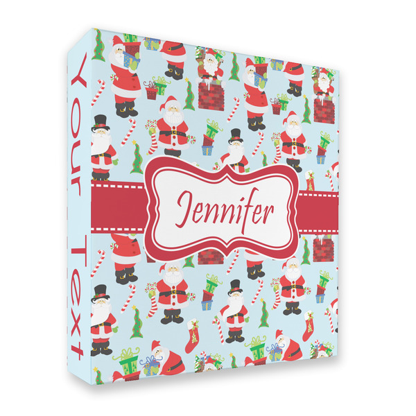 Custom Santa and Presents 3 Ring Binder - Full Wrap - 2" (Personalized)