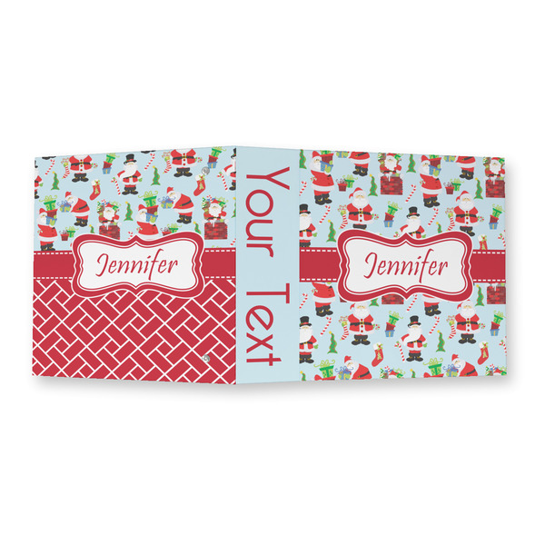 Santa and Presents 3 Ring Binders - Full Wrap - 2" - OPEN OUTSIDE