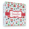 Santa and Presents 3 Ring Binders - Full Wrap - 3" - FRONT