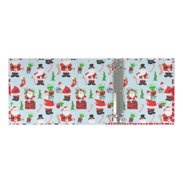 Santa and Presents 3 Ring Binders - Full Wrap - 3" - OPEN INSIDE
