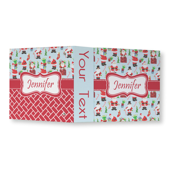 Santa and Presents 3 Ring Binders - Full Wrap - 3" - OPEN OUTSIDE