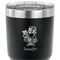 Santa and Presents 30 oz Stainless Steel Ringneck Tumbler - Black - CLOSE UP