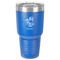 Santa and Presents 30 oz Stainless Steel Ringneck Tumbler - Blue - Front