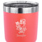 Santa and Presents 30 oz Stainless Steel Ringneck Tumbler - Coral - CLOSE UP