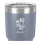 Santa and Presents 30 oz Stainless Steel Ringneck Tumbler - Grey - Close Up