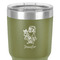 Santa and Presents 30 oz Stainless Steel Ringneck Tumbler - Olive - Close Up