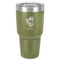 Santa and Presents 30 oz Stainless Steel Tumbler - Olive - Single-Sided (Personalized)