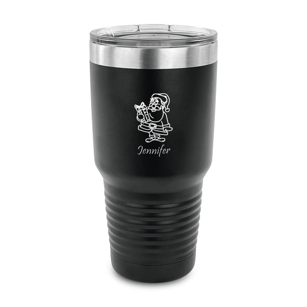 Custom Santa and Presents 30 oz Stainless Steel Tumbler (Personalized)