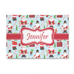 Santa and Presents 4' x 6' Patio Rug (Personalized)