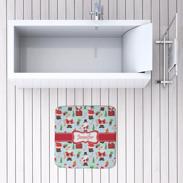 Santa and Presents 48x48 Foam Memory Mat - LIFESTYLE