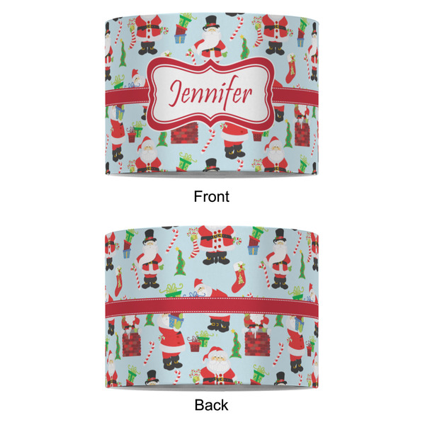 Santa and Presents 8" Drum Lampshade - APPROVAL (Fabric)