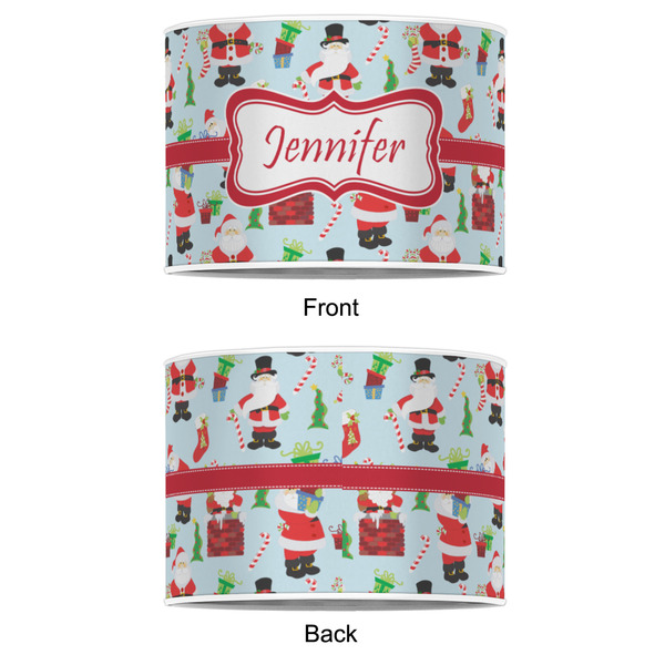 Santa and Presents 8" Drum Lampshade - APPROVAL (Poly Film)