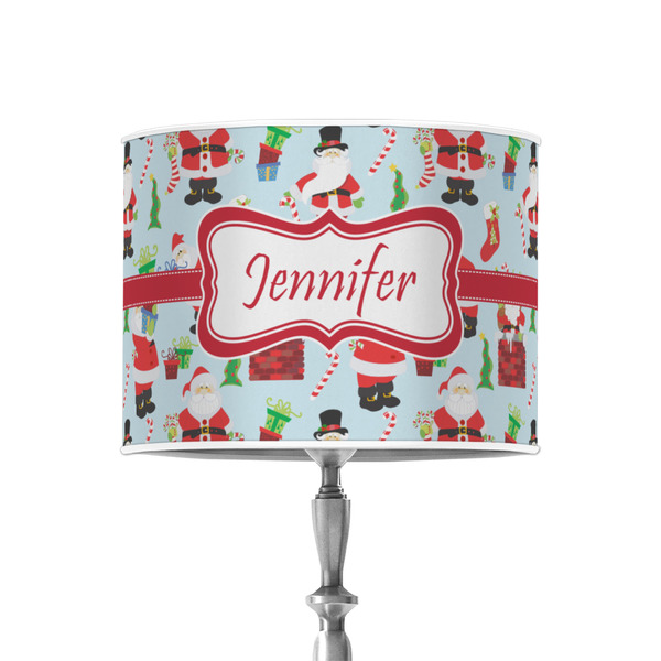 Custom Santa and Presents 8" Drum Lamp Shade - Poly-film (Personalized)