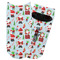 Santa and Presents Adult Ankle Socks - Single Pair - Front and Back