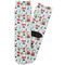 Santa and Presents Adult Crew Socks - Single Pair - Front and Back