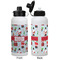 Santa and Presents Aluminum Water Bottle - White APPROVAL