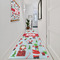 Santa and Presents Area Rug Sizes - In Context (vertical)