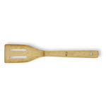 Santa and Presents Bamboo Slotted Spatula - Double Sided (Personalized)