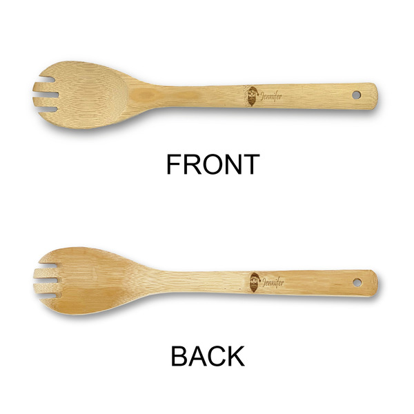 Santa and Presents Bamboo Sporks - Double Sided - APPROVAL