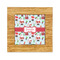 Santa and Presents Bamboo Trivet with Ceramic Tile Insert (Personalized)