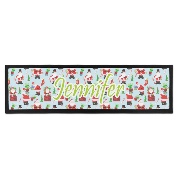 Custom Santa and Presents Bar Mat - Large (Personalized)