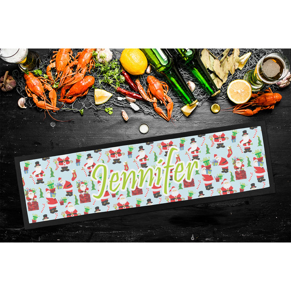 Santa and Presents Bar Mat - Large - LIFESTYLE