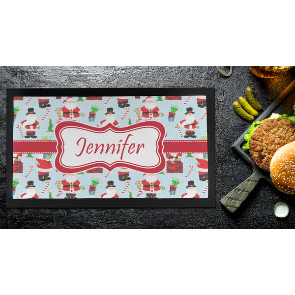 Santa and Presents Bar Mat - Small - LIFESTYLE