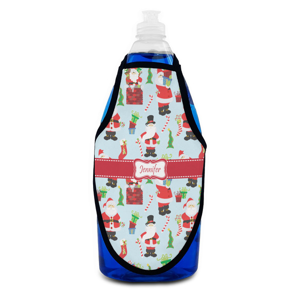 Santa and Presents Bottle Apron - Soap - FRONT