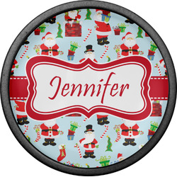 Santa and Presents Cabinet Knob (Black) (Personalized)