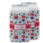 Santa and Presents Can Cooler (12 oz) w/ Name or Text