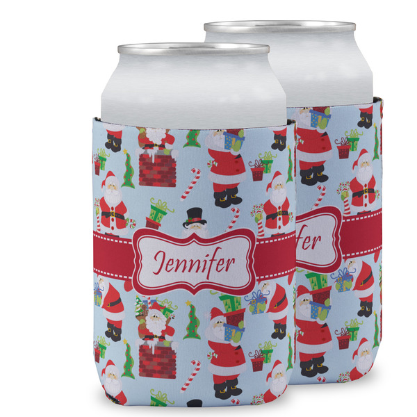 Custom Santa and Presents Can Cooler (12 oz) w/ Name or Text
